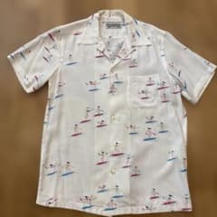 WACKO MARIA 50'S SHIRT アロハシャツ サーフガール柄 - メルカリ
