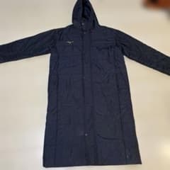 ネイビー フード付き キルティング ベンチコート - メルカリ