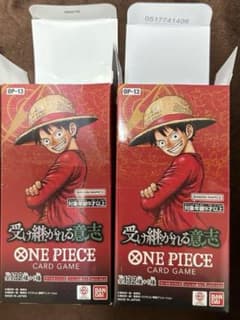 空箱のみ】ONE PIECE カードゲーム OP-13 受け継がれる意志 - メルカリ