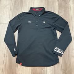 激レア 8ヤーズ 8YARDS ポロシャツ メンズ ブラック 長袖 ゴルフ