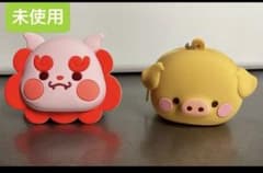 シリコンコインケース 2個 セット キャラクター 小物入 小銭入 ピンク 未使用のサムネイル