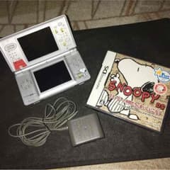DS Lite シルバー 本体&スヌーピーDSソフト(新品)のサムネイル