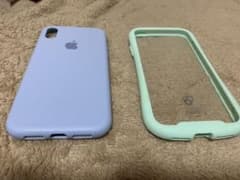 iPhoneXR カバー　ケース　水色or黄緑のサムネイル
