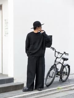 なかむ着用 nonnotte YAK Knit Pants Extra Wideのサムネイル