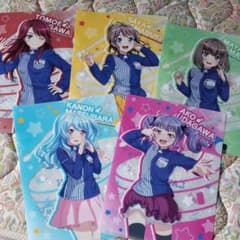 ★★★★★バンドリ クリアファイル５枚セットのサムネイル