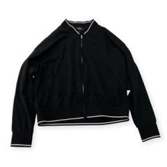 セオリー 美品　ボンバージャケット ブルゾン 黒 S Theory セオリー レディース ボンバージャケット ジップアップ