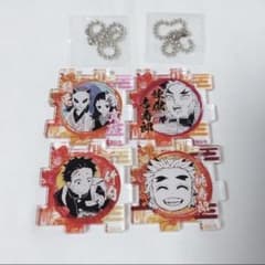 鬼滅の刃 原画展 つながるアクリルパズル 煉獄杏寿郎 桃寿郎 錆兎 真菰