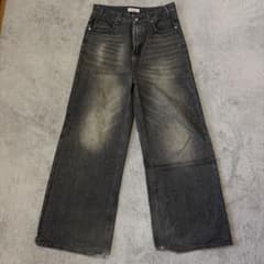MENES ワイドデニムパンツ グレーのサムネイル