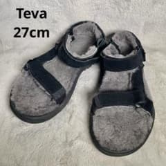 Teva テバ　ボアサンダル ブラック　ムートン　スポーツサンダル　スポサン