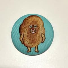 【未使用】パンどろぼう にせパンどろぼう 刺繍缶バッジのサムネイル