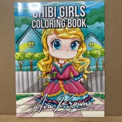 大人の塗り絵　Chubu girls coloring bookのサムネイル