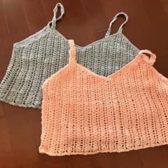 かぎ編みタンクトップ2色セットのサムネイル
