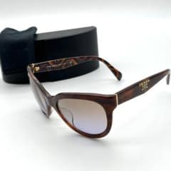 PRADA プラダ サングラス キャットアイ べっ甲 ブラウン 6_135 - メルカリ