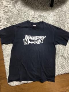 ラフィンノーズTシャツ　　ネイビーMサイズ　古着のサムネイル
