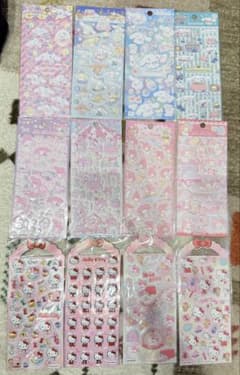 正規品　サンリオ　クロミ　シナモロール　マイメロマシュマロシール 12枚セットのサムネイル
