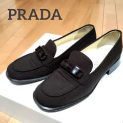 PRADA】プラダ ローファー ヴィンテージ イタリア製 キャンバス