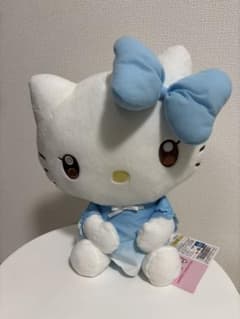 ハローキティ すずやかグラデおすわりドールBIGタイプ1 ぬいぐるみ ブルー