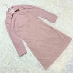 Private Label (M) Velour Shirt Dress, Zip-up, Long Sleeves, Midi Length