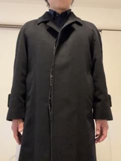 ブラック カシミア100%コートのサムネイル