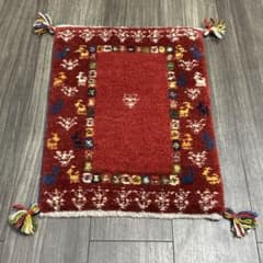 55x44cmペルシャ絨毯カシュガイ族ギャッベ手織り絨毯 - メルカリ