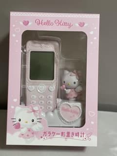 未開封 キティ サンリオ ガラケー形置き時計 - メルカリ