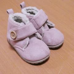 キッズ ブーツ ピンク 内側ボア素材 14cm