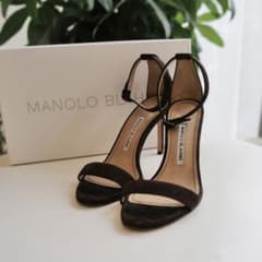 Manolo Blahnik カオス スエード サンダル 36.5 - メルカリ
