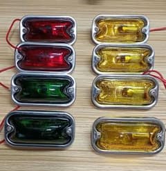 サイドマーカーガラス製24V電球　赤×2、緑×2、黄×4合計8個のサムネイル
