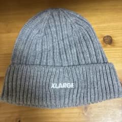 XLARGEニット帽グレー色のサムネイル