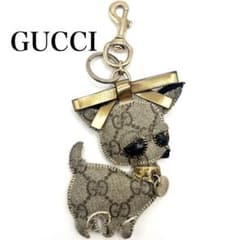GUCCI グッチ GGキャンバス グッチョリ チワワ チャーム キーリング