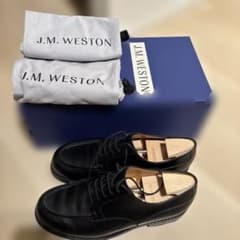 J.M. WESTON ゴルフ ブラック 7E 純正シューツリー付き J.M. WESTON ゴルフ ブラック 7E 純正シューツリー付き - メルカリ