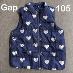 GAP ハート柄 ダウンベスト105cm