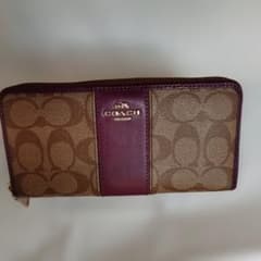 COACH 長財布 シグネチャー パープルのサムネイル