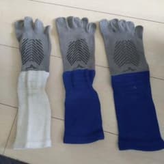 タビオサッカー５本指ソックス　右のみ３枚セットのサムネイル
