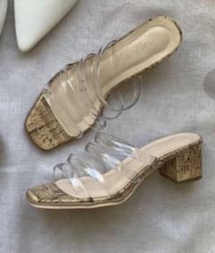 未使用品☆クリアチューブベルトサンダルのサムネイル