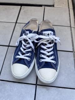 converse オールスター　ローカット　キャンバス地　ネイビー色