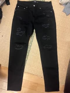AZUL BY MOUSSY ダメージデニムパンツ ブラック XLのサムネイル