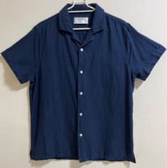 Abercrombie & Fitch ネイビー 半袖シャツ Mのサムネイル