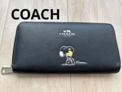 COACH 長財布 スヌーピー コラボ ブラック - メルカリ