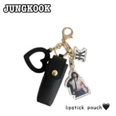 BTS】ジョングク リップポーチ ブラック② - メルカリ