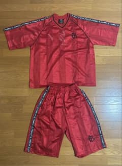 bboy FUBU ゲームシャツ セットアップ レッド デッドストック bboy FUBU ゲームシャツ セットアップ レッド デッドストック - メルカリ