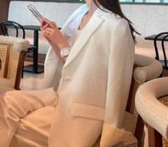 完売品 メゾンドドルチェ ライトジャケット light jacket/white - メルカリ