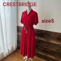 Ana ♦︎美品クレストブリッジ　オープンカラー　チェックリボン　ロングワン Ana 様専用♦︎美品クレストブリッジ オープンカラー チェックリボン