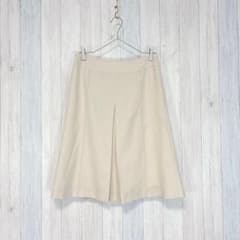 【LAUTREAMONT】ウールタックフレアスカート 膝丈 きれいめ