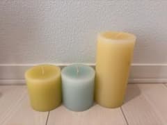 円柱型キャンドル 3本セットのサムネイル