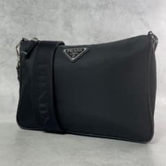 未使用級】プラダ ショルダーバッグ Re-Nylon テスート ブラック 