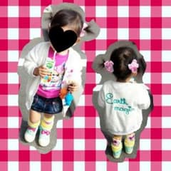 みかん様専用 ♡込み♡ベビドピンクベロアパーカー80のサムネイル