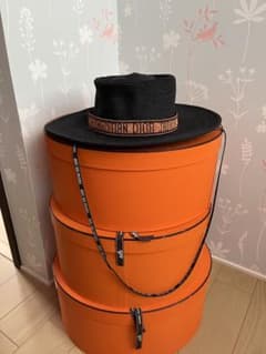 B*y様 クリスチャンディオール ストローハット 麦わら帽子 ロゴ