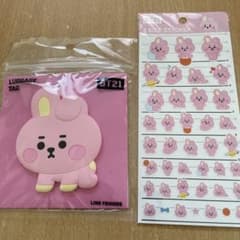 BT21 Baby COOKY 러기지 태그 & 씰
