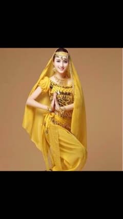 ハロウィン コスプレ 衣装 女性 踊り子 新品 黄色のサムネイル